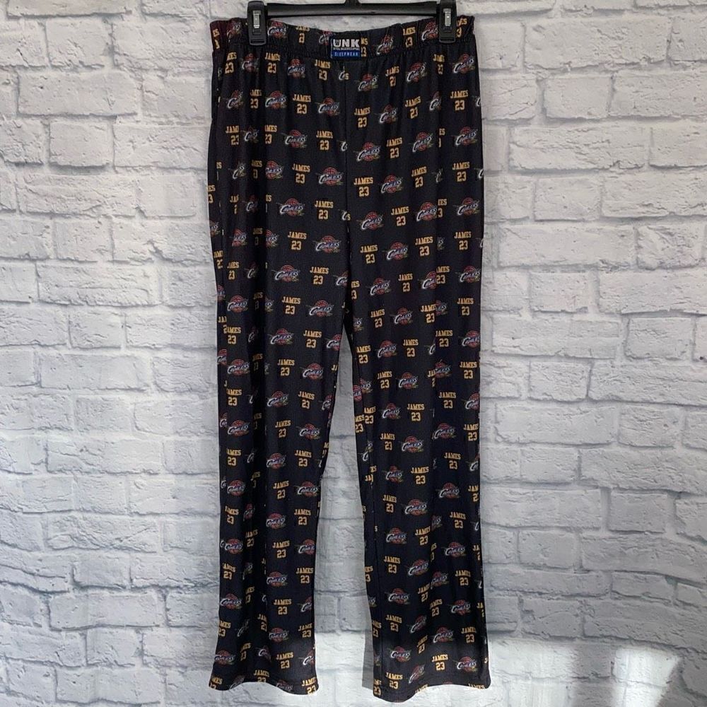 NBA mens L Cleveland Cavs pull on sleepwear pajama pants